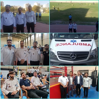 پوشش مسابقات ورزشی توسط فوریتهای پزشکی «اورژانس۱۱۵» شهرستان بروجرد